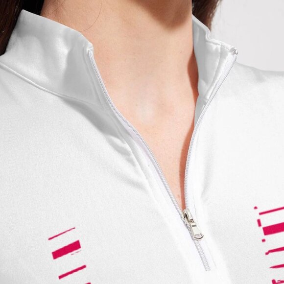 Women's Shirts Skin Protection Zip Long Sleeve Outdoor Casual Tops Plus Size NEW - Picture 5 of 5